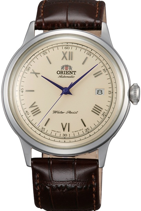 ORIENT, Ceas automatic cu o curea de piele, Maro