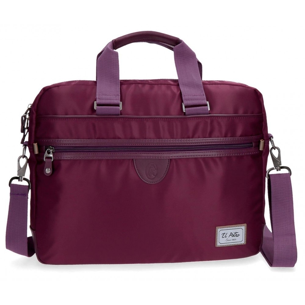 Geanta de umar adaptabila cu comp laptop 40 cm mov El Potro Pipe