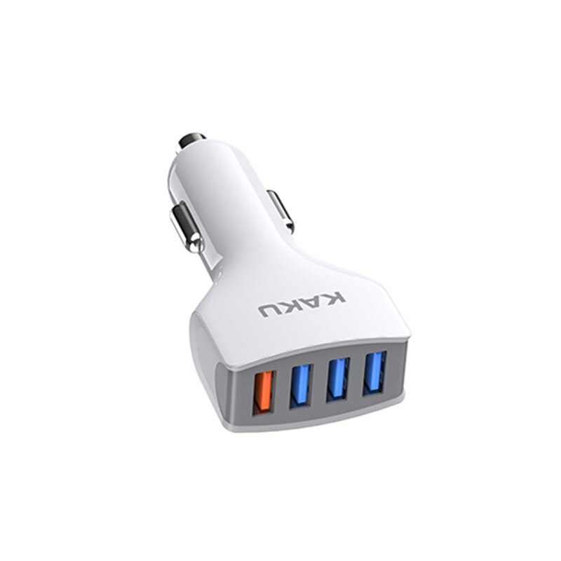 Incarcator Auto cu Incarcare Rapida QC3.0 , 4 Porturi USB, Ultra Fast Charger, Incarcare rapida, Alb - KSC-484