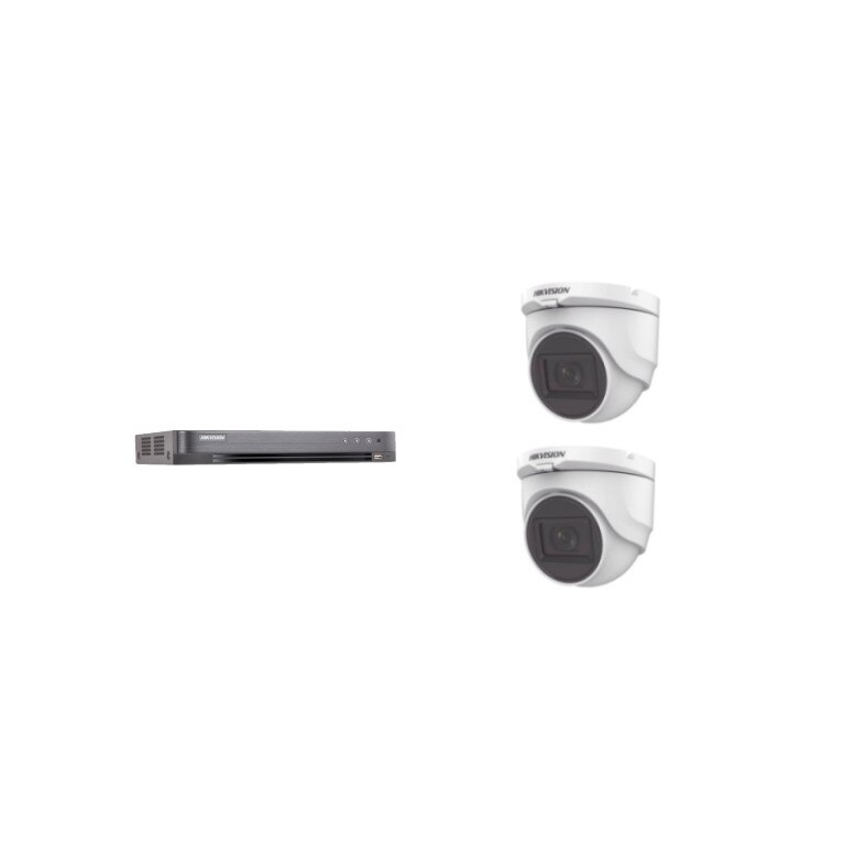 Kit supraveghere video Hikvision 8MP, cu 2 camere 8MP de interior MK567