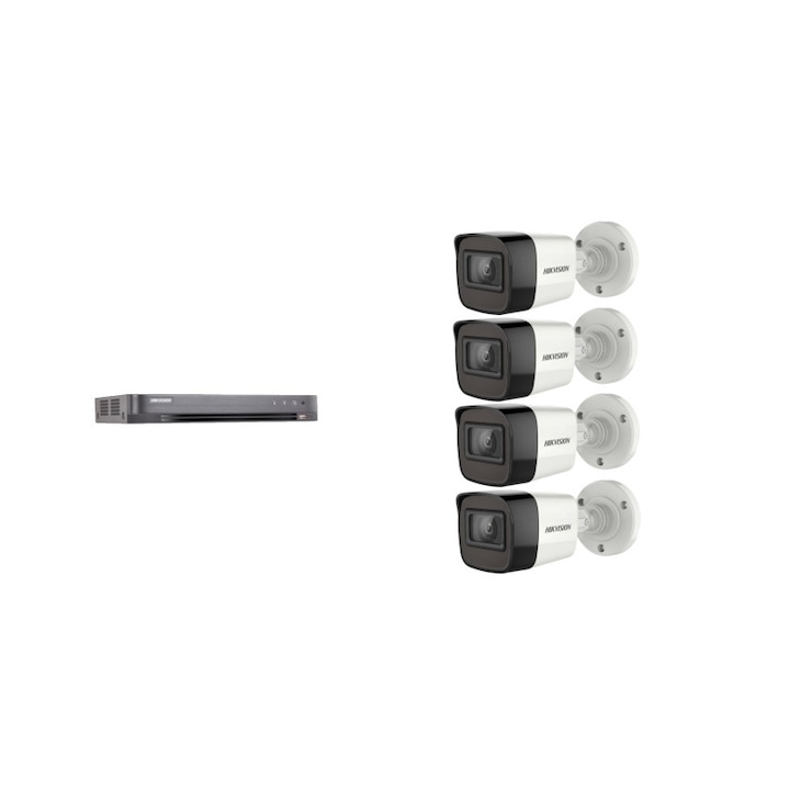 Kit supraveghere video Hikvision 5MP, cu 1 camera 5MP de interior si HDD 1 TB MK331