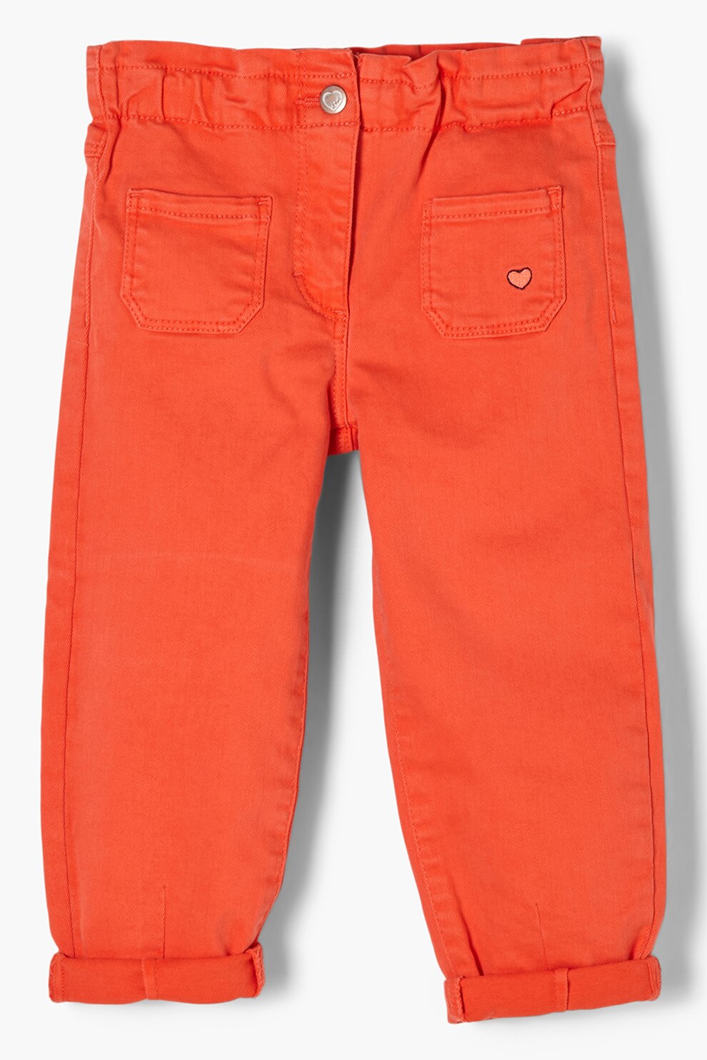 s.Oliver, Pantaloni cu buzunare laterale, Oranj mandarina, 134 CM