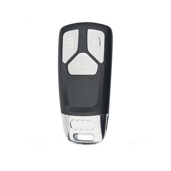 Caracasa cheie Smart compatibil Audi, 3 butoane, emblema S3, S4, S5, S8, SQ7, RS, SQ5,negru/crom Caracasa cheie Smart compatibil Audi, 3 butoane, emblema S3, S4, S5, S8, SQ7, RS, SQ5,negru/crom