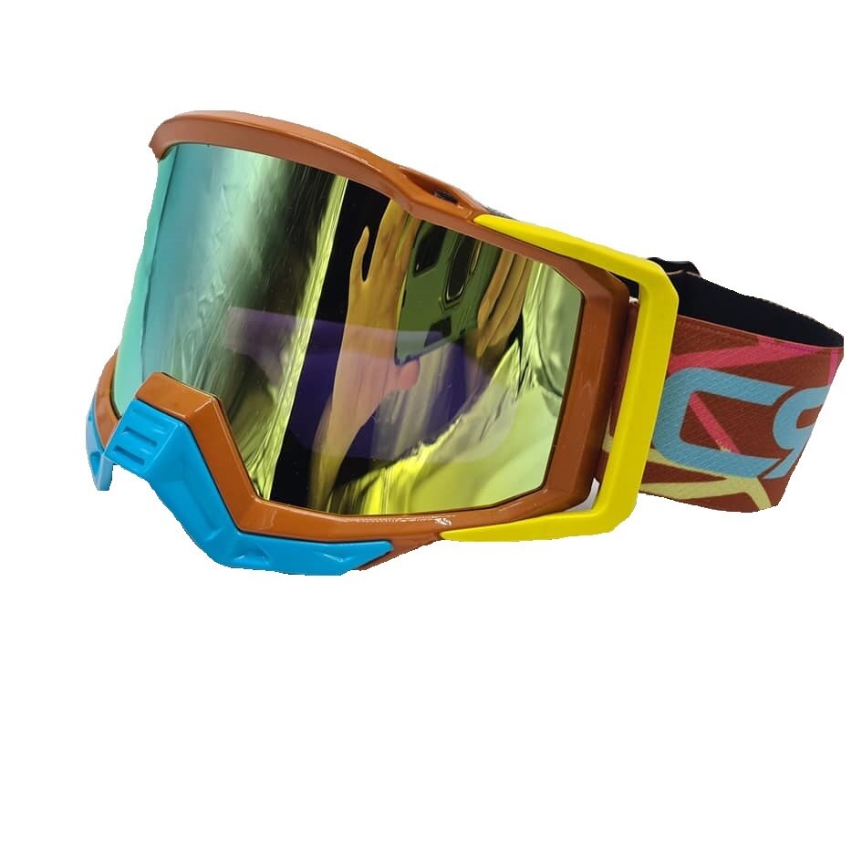 Ochelari MX CRG motocross/enduro/atv/schi, portocaliu-galben