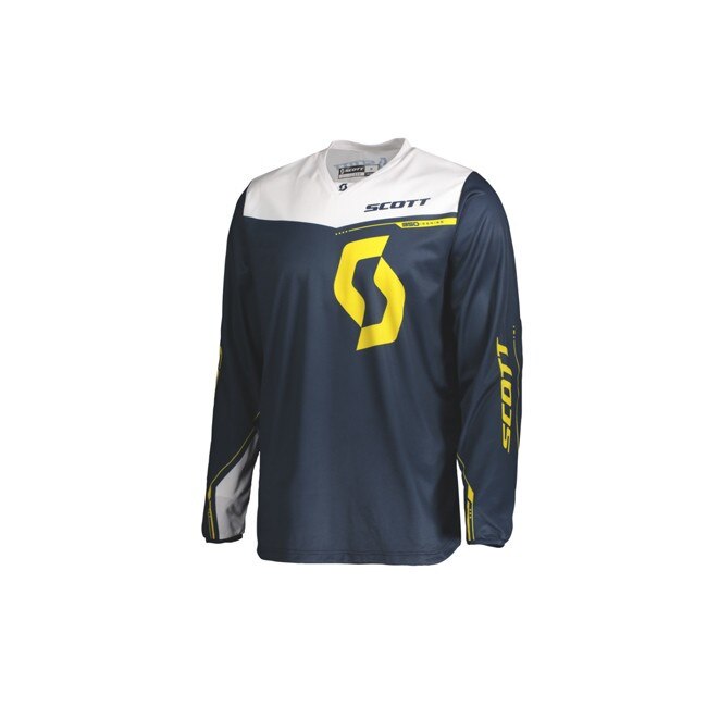 Tricou Scott 350 Dirt Jersey, Albastru/galben, Barbati, Marime L
