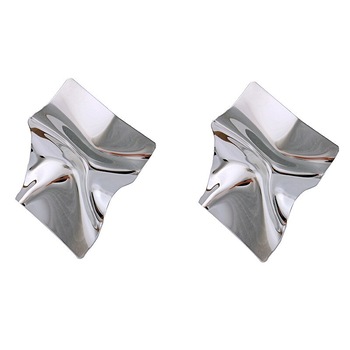 Cercei luxury eleganti geometrie argintiu WE022 Cercei luxury eleganti geometrie argintiu WE022