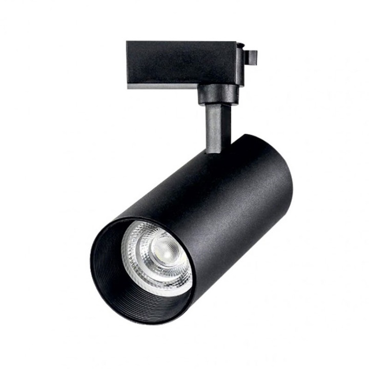 LED sínlámpa Lightex, PLUS, 20W, 220V, 3000K/4000K/6500K, szabályozható, fekete