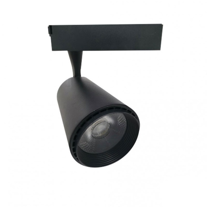 LED-es sínlámpa Lightex, PLUS, 30W, 220V, 3000K/4000K/6500K, szabályozható, fekete