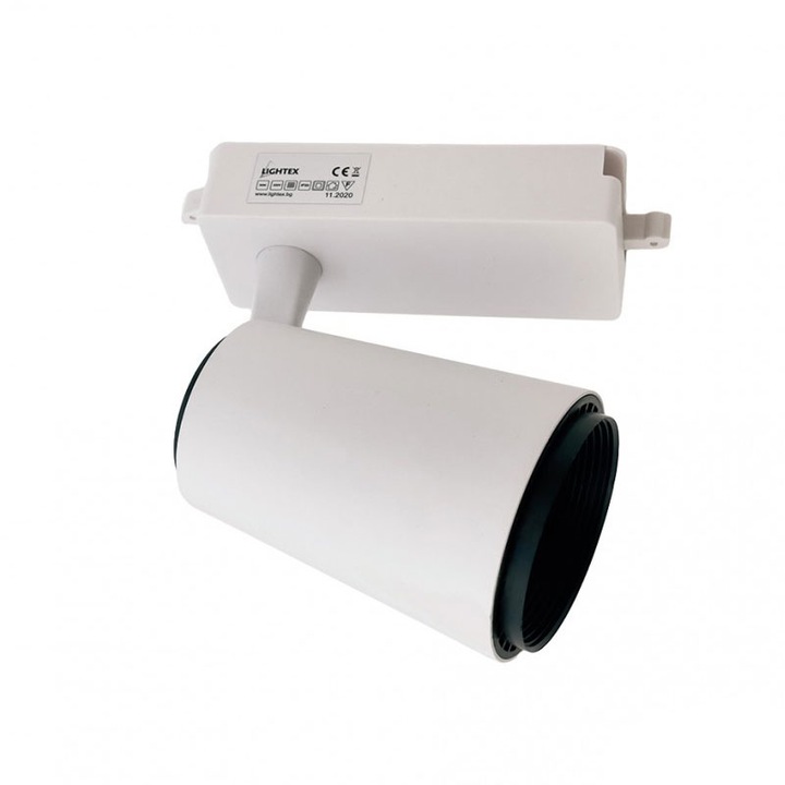 LED-es sínlámpa Lightex, PLUS, 30W, 220V, 3000K/4000K/6500K, szabályozható, fehér