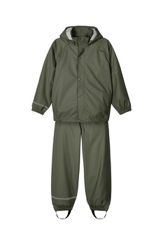 NAME IT, Set de pantaloni si jacheta impermeabila - 2 piese, unisex, uni, Verde sparanghel NAME IT, Set de pantaloni si jacheta impermeabila - 2 piese, unisex, uni, Verde sparanghel