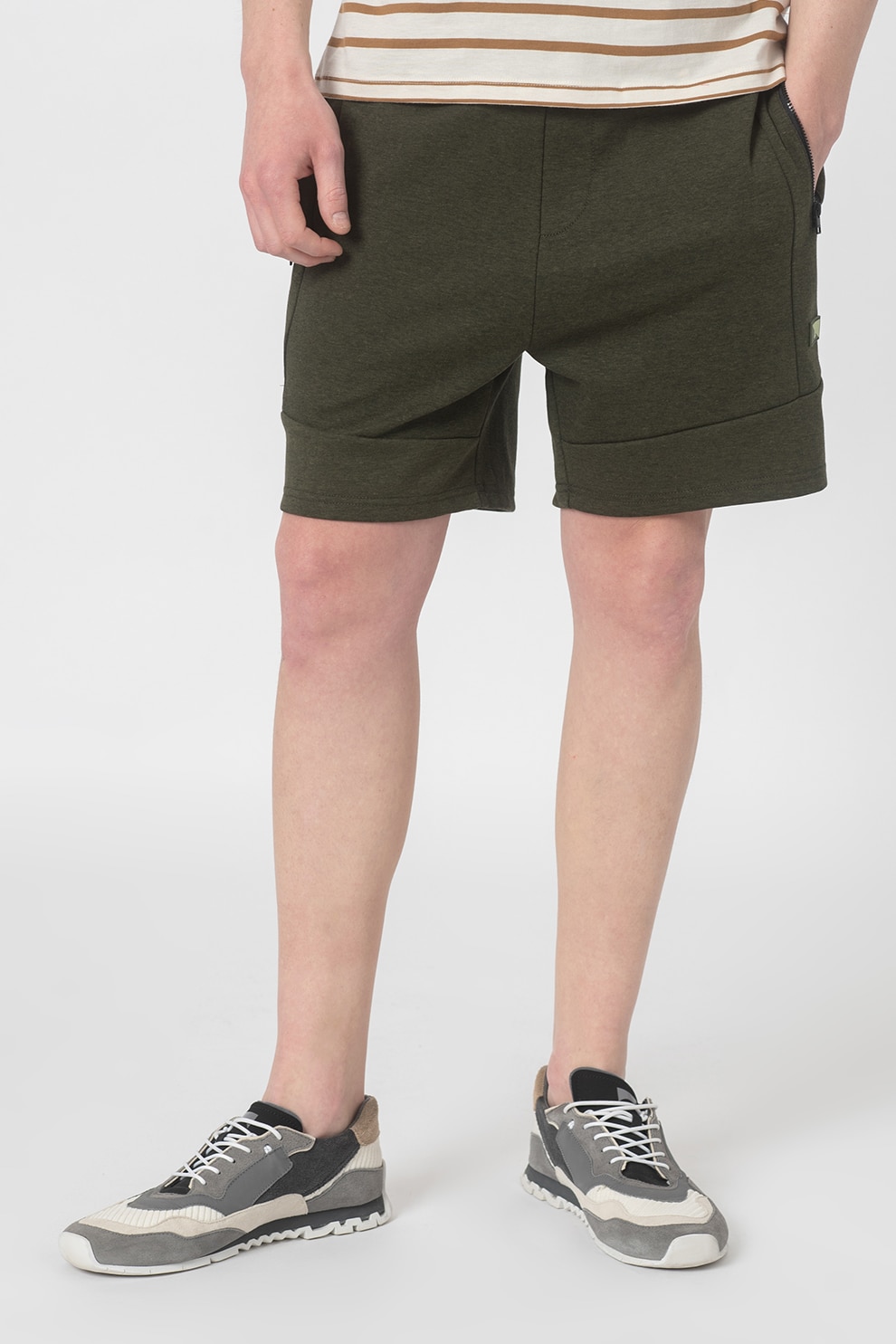 Jack&Jones, Bermude sport cu snur Air, Verde, S