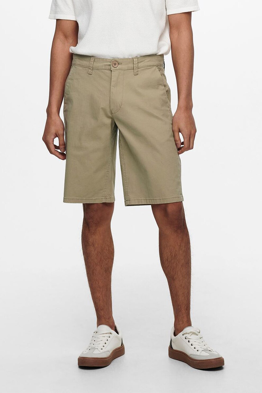 Only & Sons, Bermude chino regular fit, Maro camel