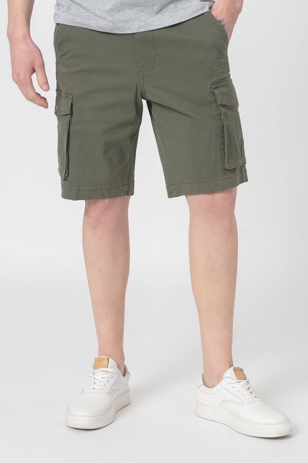 Selected Homme, Pantaloni scurti cargo Aiden, Verde