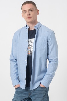 Jack&Jones, Set de camasi cu guler fixat cu nasturi - 2 piese, Albastru lavanda/Alb, S Jack&Jones, Set de camasi cu guler fixat cu nasturi - 2 piese, Albastru lavanda/Alb, S