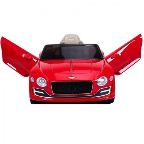 Masinuta electrica cu telecomanda BENTLEY EXP12- rosu LAMBO DOORS, scaun special texturat