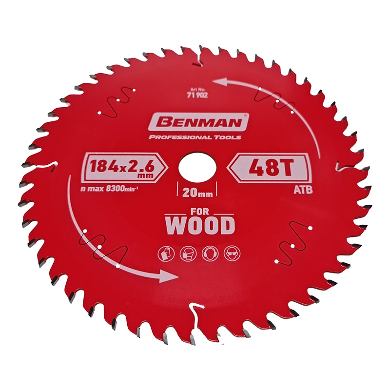 Disc fierastrau circular pentru lemn, Benman, 184x2.6mm/20mm, 48T