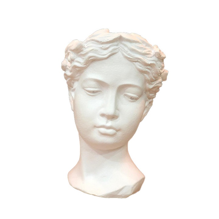 Vaza Venus Adonis, 20 cm, alb