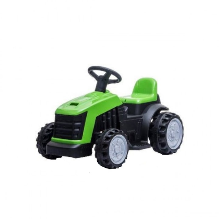 Piccolino elektromos traktor, 6V, pedálokkal, zöld