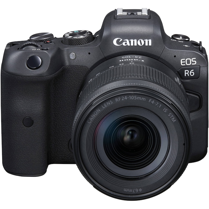 Aparat Foto Mirorless Canon EOS R6, Full-Frame, 20.1 MP, 4K, Wi-Fi + Obiectiv RF 24-105 IS STM
