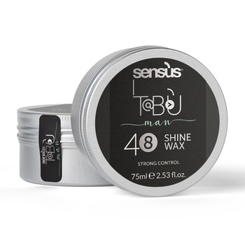 Guma modelatoare de par, Sensus Tabu Man 48 Shine Wax 75ml Guma modelatoare de par, Sensus Tabu Man 48 Shine Wax 75ml