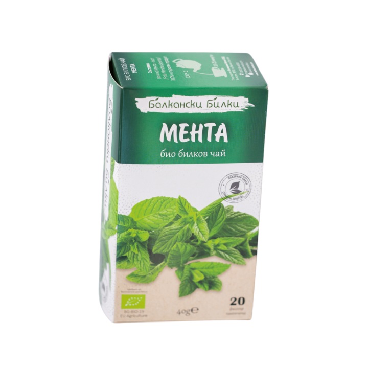 Чай мента Балкански Билки, Филтърни, 20 бр