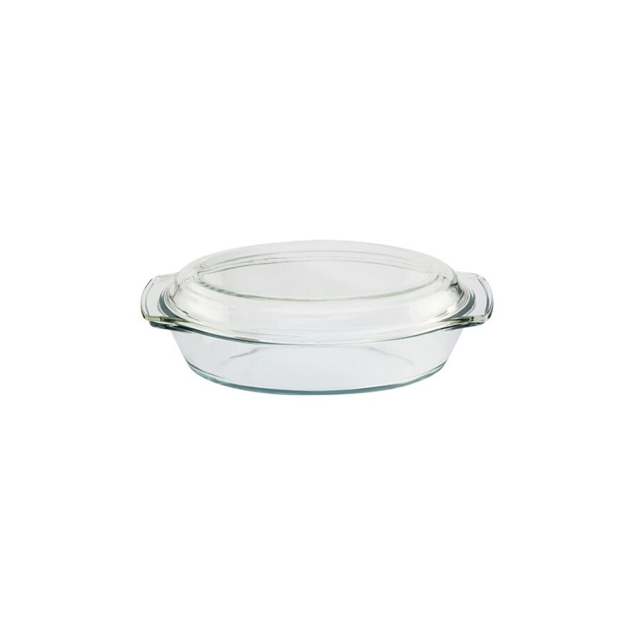 Caserola termorezistent, Elekom, Sticla termorezistenta, Transparent, 1.5 l