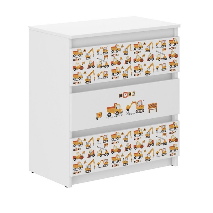 Ifjúsági komód 3 fiókos - építési terület