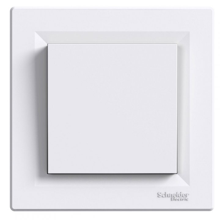 Kapcsoló, létrafej, beásott, süllyesztett szerelés, standard, 10A, SMTEPH0400121, Asfora, Schneider, smartsystem