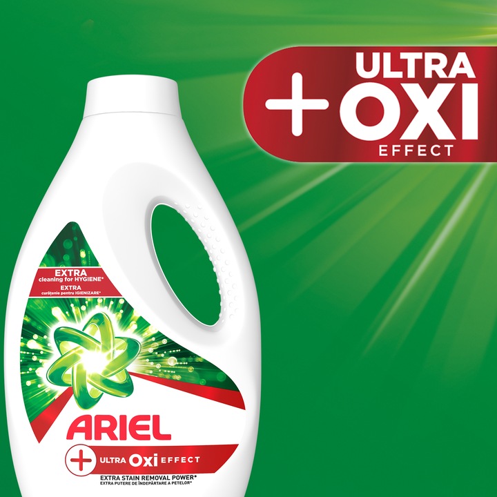 Течен перилен препарат Ariel +Ultra Oxi Effect, 1.98 л, 36 изпирания