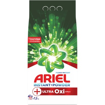 Detergent automat Ariel +Ultra Oxi Effect 7.2 kg, 72 spalari Detergent automat Ariel +Ultra Oxi Effect 7.2 kg, 72 spalari