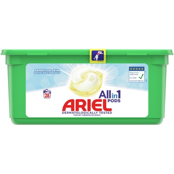 Detergent capsule Ariell All in One PODS Sensitive, 28 spalari