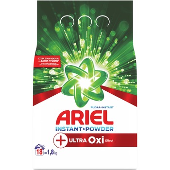 Detergent automat Ariel +Ultra Oxi Effect 1.8 kg, 18 spalari Detergent automat Ariel +Ultra Oxi Effect 1.8 kg, 18 spalari