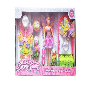 Set papusi Secret Fairy cu accesorii de infumusetare si arcada decor, Multicolor, BBL2152 Set papusi Secret Fairy cu accesorii de infumusetare si arcada decor, Multicolor, BBL2152