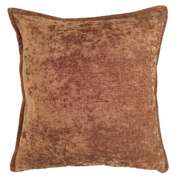 Husa perna decorativa Velour, Nova Textile, 45x45 cm, fermoar, catifea, caramiziu Husa perna decorativa Velour, Nova Textile, 45x45 cm, fermoar, catifea, caramiziu