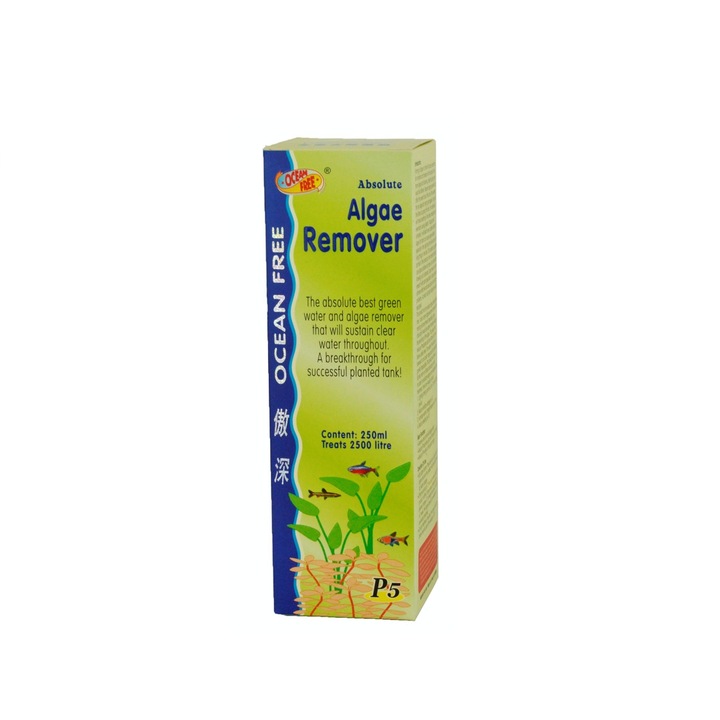 Solutie anti alge pentru 2500 litri de apa P5 Absolute Algae Remover 250 ml