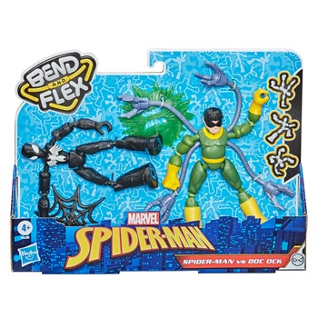 Set figurine Bend and Flex Spider-Man - Spider vs Dr.Ock, 15 cm Set figurine Bend and Flex Spider-Man - Spider vs Dr.Ock, 15 cm