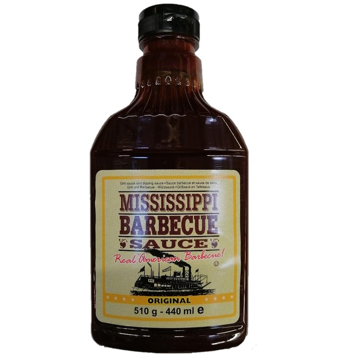 Sos pentru Barbeque. Mississippi BBQ Sauce. Original. 510 gr. ORIGINAL AMERICAN SAUCE