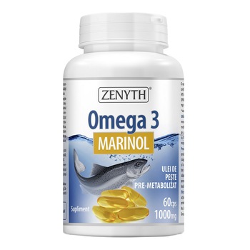 Supliment alimentar Omega 3 Marinol 1000 mg, Zenyth, 60 capsule Supliment alimentar Omega 3 Marinol 1000 mg, Zenyth, 60 capsule
