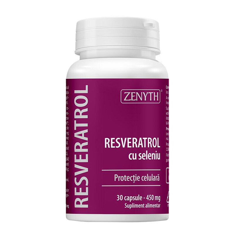 Supliment alimentar Resveratrol cu seleniu, Zenyth, 30 capsule