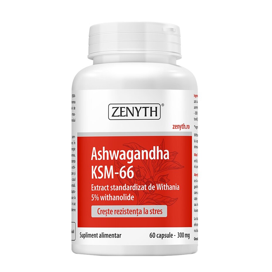 Supliment alimentar Ashwagandha KSM-66, Zenyth, 60 capsule