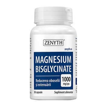 Supliment alimentar Magnesium Bisglycinate, Zenyth, 30 capsule Supliment alimentar Magnesium Bisglycinate, Zenyth, 30 capsule