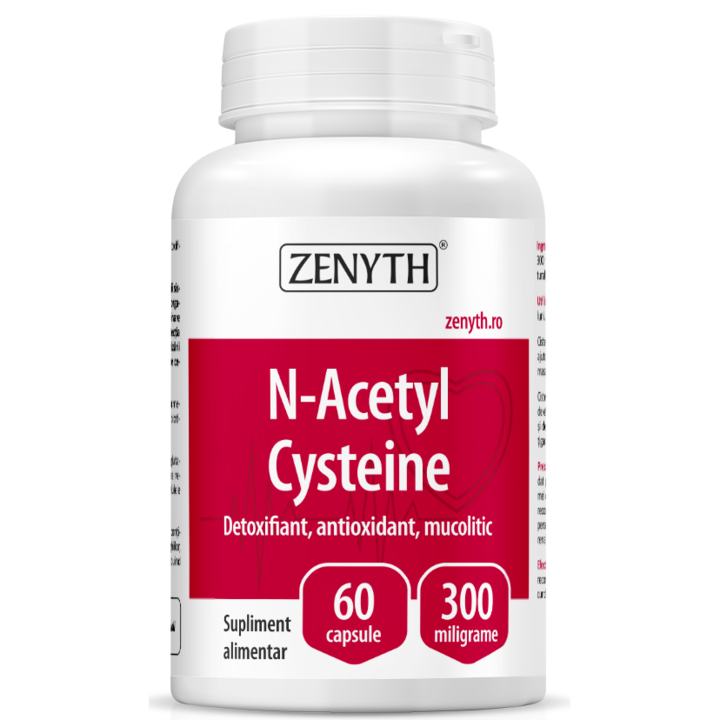 Supliment alimentar N-Acetyl Cysteine, Zenyth, 60 capsule