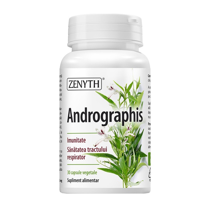 Supliment alimentar Andrographis 386 mg, Zenyth, 30 capsule vegetale
