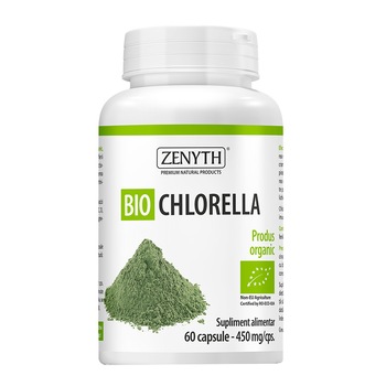 Supliment alimentar Bio Chlorella, Zenyth, 60 g Supliment alimentar Bio Chlorella, Zenyth, 60 g