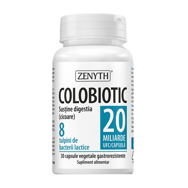 Supliment alimentar Colobiotic probiotic 20 miliarde, Zenyth, 30 capsule