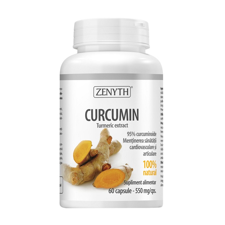 Supliment alimentar Curcumin, Zenyth, 60 capsule
