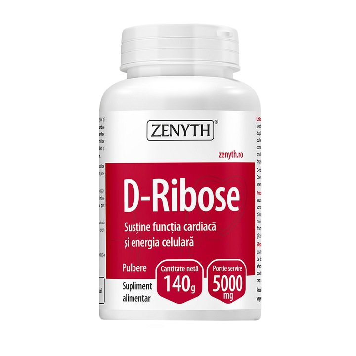 Supliment alimentar D-Ribose, Zenyth, 140 g