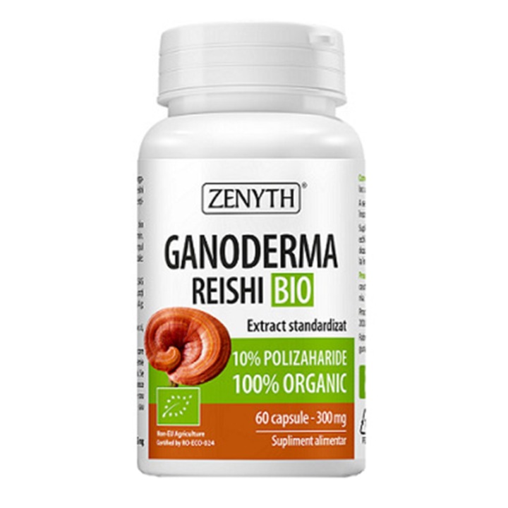 Supliment alimentar Ganoderma Reishi Bio, Zenyth, 60 capsule