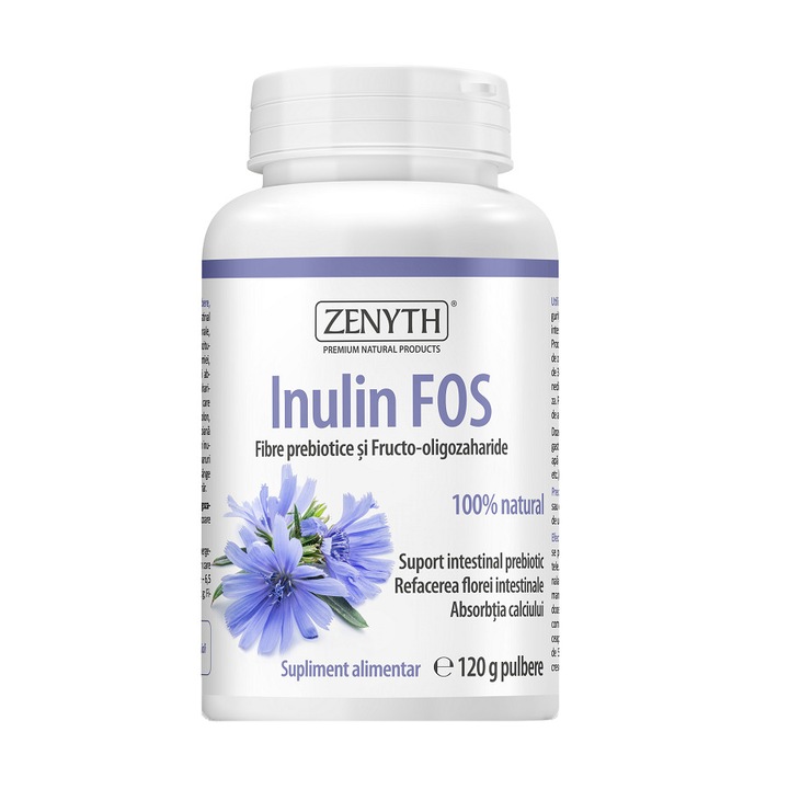 Supliment alimentar Inulin FOS pulbere, Zenyth, 120 g