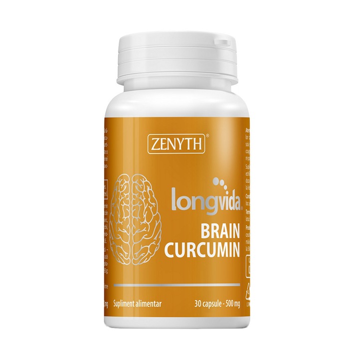 Supliment alimentar Brain Curcumin Longvida, Zenyth, 30 capsule
